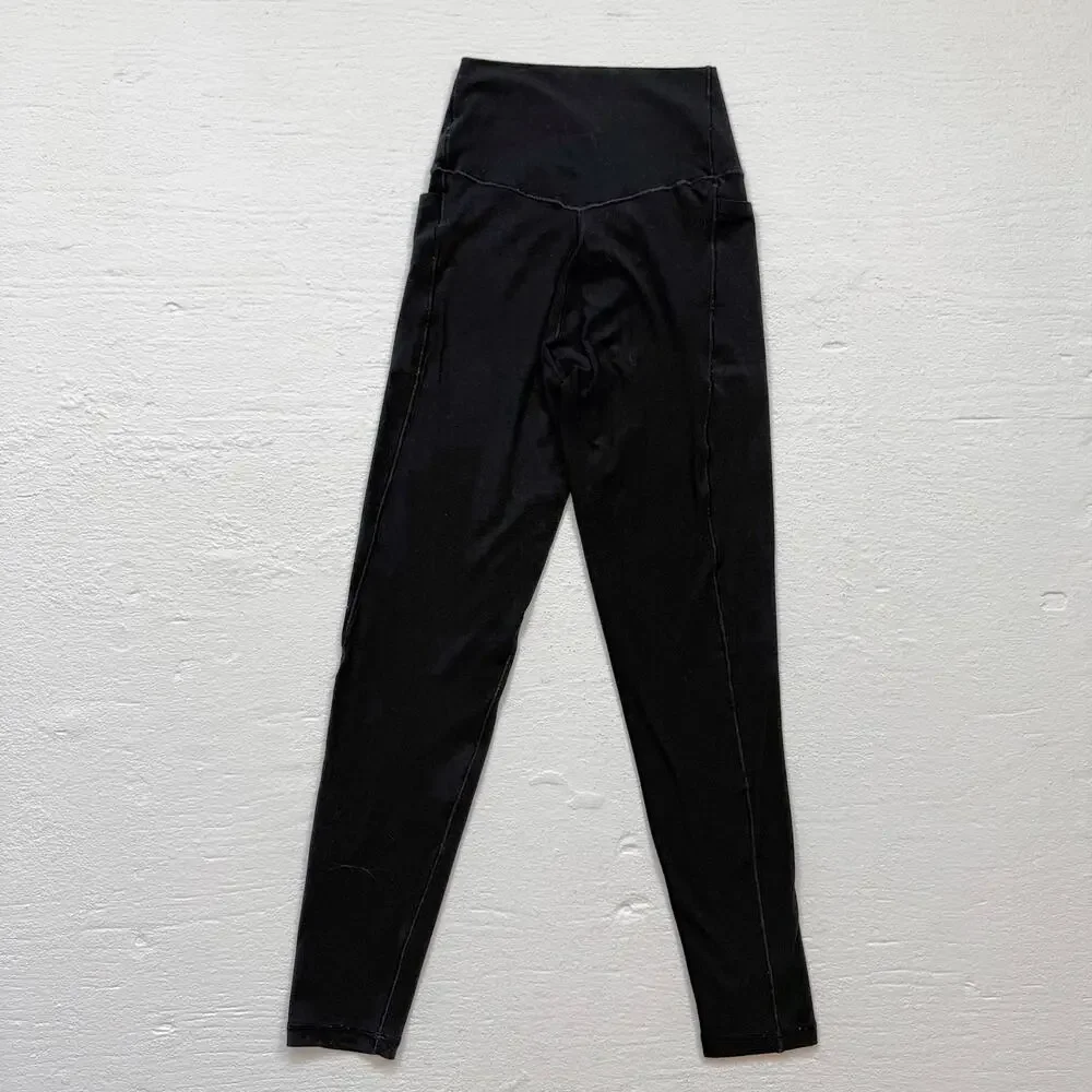 Offline By Aerie Real Me Extra 7/8 Crossover Leggings Black, Size Small - Picture 5 of 5